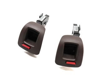 2011 BMW X5 (E70) 2ND ROW REAR SEAT LOCK LATCH RELEASE BUTTON SET 2 (BROWN) — exact item pictured